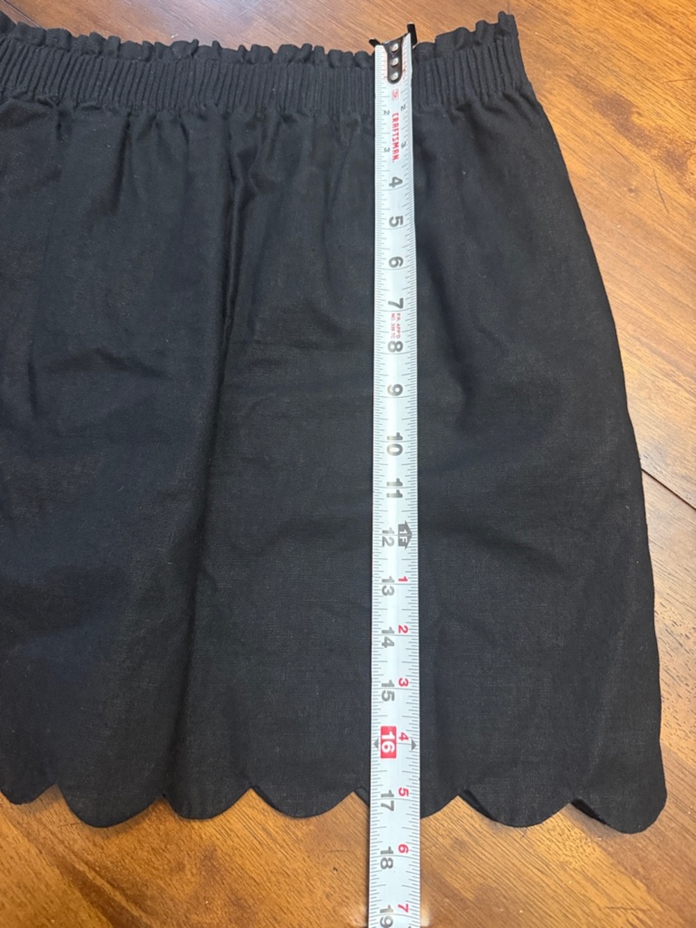 J. Crew Scalloped Sidewalk Skirt in Black - Picture 8 of 11
